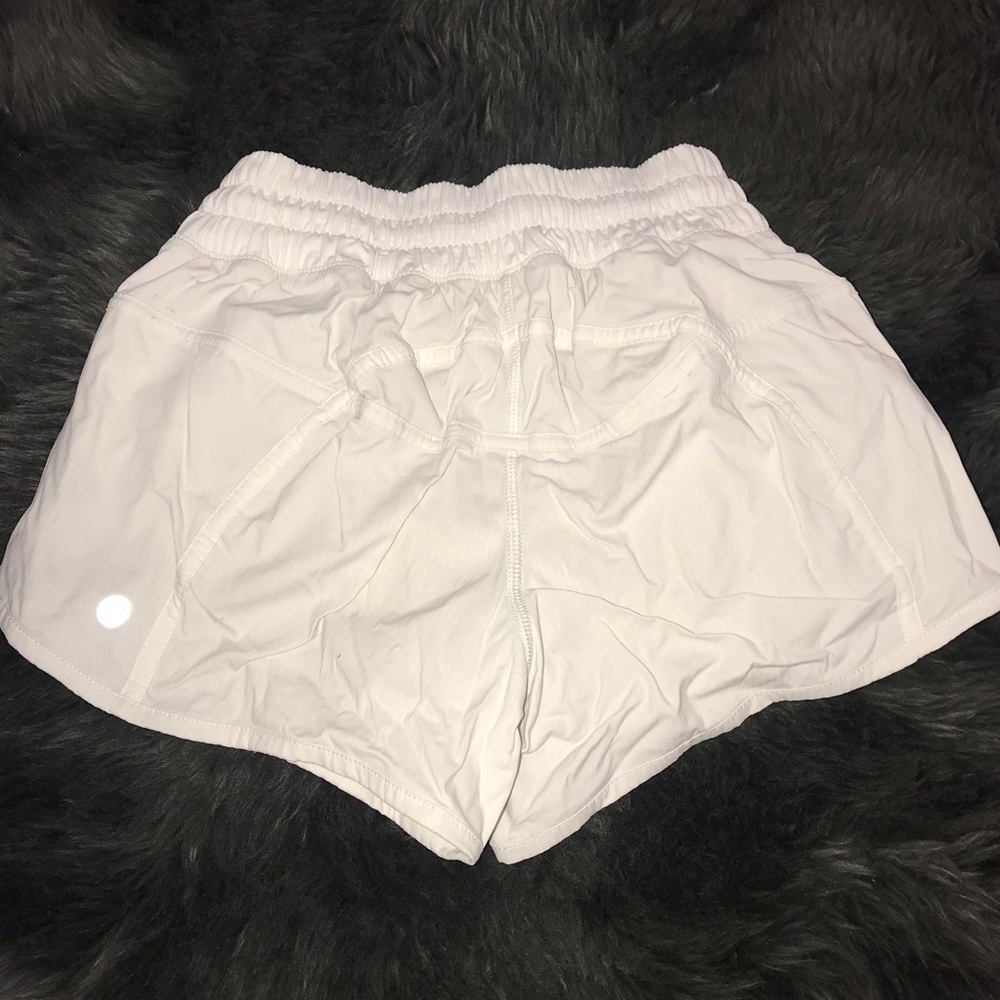 White lululemon shorts
